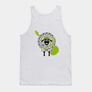 Green guitar sheep Tank Top